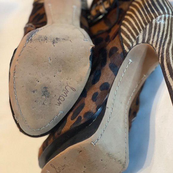 Super Sexy Sam Edelman leopard print booties - Picture 5 of 7